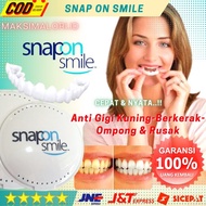 Snap On Smile Gigi Palsu Instan Atas Bawah Alat Pemutih Perapi Gigi