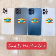 Back cover for iphone 12 pro max with outer camera glass border, lens border, iphone 12 pro max, 12 