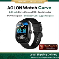 Aolon Curve Smart watch 2.01 HD Curved Screen IP68 Waterproof strava Bluetooth Call Sports Pace smar