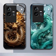 Fine dragon vivo glass phone caseIQOO11 S1 Y7S Z1X S1PRO Y9S T15G SI5E Z3 Z3I V11I V15 V17 V19 V17PR