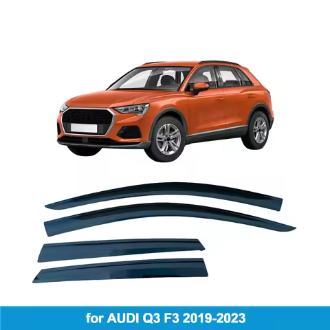 Window Visor for AUDI Q3 F3 2019-2024 Rain Guard Side Vent Deflector Weathershield Outside-Mount Tap