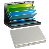 Multifunctional Credit Card Holder Protector, Stainless Steel Credit Card Wallet Slim RFID Metal Cre