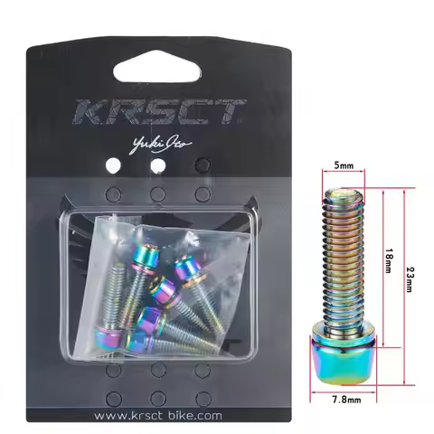 KRSEC 304 Stainless Steel Screw Plated Rainbow Gold Mountain Road Bicycle Handlebar Bicycle Handleba