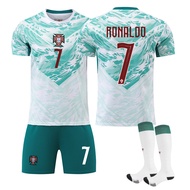 Portugal jersey jersey Suit jersey No. 7 c Away Green Short Sleeve 2026 Football Shorts World Cup XF