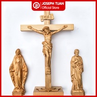 Catholic wooden Altar statue set - Code BTCG-BO (Catholic Home Altar)