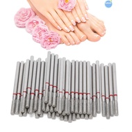 COOLSO 50pcs Flat Head Nail Drill Bits, Dead Skin Removal Flat Head Nail Grinding Heads, Practical F