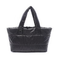 【二手】香奈兒 Coco Cocoon MM 雙面手提包 A48611 黑色尼龍皮革 Coco Cocoon 中型手提包 女士