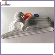 【COLORFUL】10 PCS Short Neck Anti-Slip Plastic Clothes Hangers Save Vertical Space❀