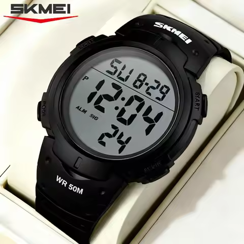 SKMEI 1068 Military Display Electronic Sport Mens Wristwatches Digital Waterproof Watch Men HD Count