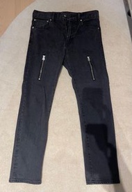 Mister gentlemen 日本製 黑色九分牛仔褲