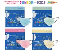 [Ready Stock] Medicos 3 ply children /4 ply hydrocharge  junior Mask 50s.