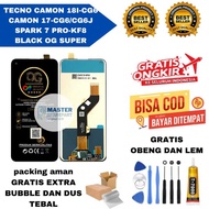LCD COMPATIBLE FOR OG SUPER TECNO CAMON 18I-CG6 CAMON 17-CG6/ CG6J/ SPARK 7 PRO-KF8 FULLSET GLUE + S