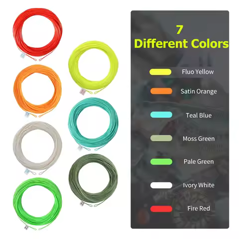 Maximumcatch MAXCATCH 100FT 1-8WT 7Colors Floating Fly Line with Welded Loops Weight Forward Freshwa