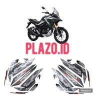 Cb150X 2025 matte green motorcycle striping sticker