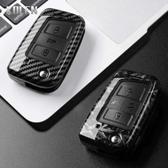 3 4 ons Carbon Fiber Car Key Case Cover VW Golf 7 Tign SEAT Ateca Leon FR 2 Ibiza For Skoda Octavia