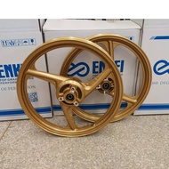 Enkei 303 mags 3 spoke for Suzuki Raider150 Carb/FI Front Disc 4 holes Rear Disc 3 Holes 1.6x1.85x17