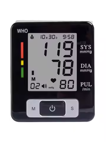 Electronic Blood Pressure Monitor Wrist Cuff Tonometer Digital Sphygmomanometer Electronic Bp Monito