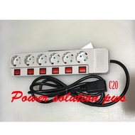 C19 power cable converter converter Uticon On off plug each hole