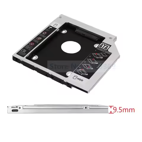 NIGUDEYANG New 2nd Hard Drive SSD HDD Optical bay Caddy Adapter Frame Tray for Fujitsu Lifebook E546