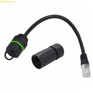 Doublebuy RJ45 Connector Waterproof Ethernet Cable Connector Circular Connector Signal