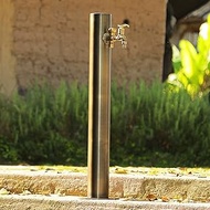 JKGHK Freestanding Water Column Garden Faucet Post, Freeze Proof Outdoor Floor Water Spigot Irrigati