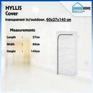 HYLLIS Cover 60x27x140 cm Transparent Indoor Outdoor Shelf Cover Dustproof Waterproof Protector Uniq
