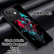 Glossy glitter Softcase for type OPPO A3 5G abstract motifhp Oppo A3 5G case can also be used for al