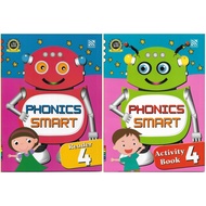 Prasekolah Suku Kata Bahass Inggeris Phonics Smart Reader & Activity Book 4 Tadika Kindergarten Umur