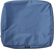 Classic Accessories Ravenna Water-Resistant 21 x 20 x 4 Inch Outdoor Back Cushion Slip Cover, Patio 