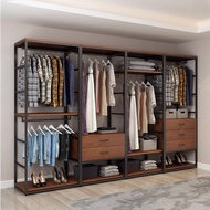 Clothes Hanger Rack or open wardrobe rack Standing Household Bedroom Simple Double-layer Open Wardro