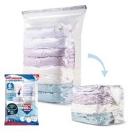 TAILI Vacuum Storage Bags 4 Pack Space Saver Closet Organizers Free Up 80% Space Extra Large Vacuum Sealer Bags for Comforters Blankets Beddings Clothes Quilts Duvets Space Saver Vacuum Storage Bags