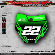 KTM 85 Number Plate Sticker - KTM 85 Sticker with Neat Cutting