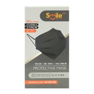 Smile 365 - 黑色獨立片裝防護口罩30片 [原裝行貨]