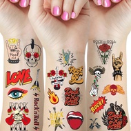 65 Keping Tatu Sementara Rock N Roll, Hiasan Pesta Hari Lahir Bintang Rock, Bekalan Hadiah, Pelekat 