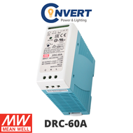MEAN WELL DRC-60A (60W) 59.34W 13.8V 2.8A | 13.8V 1.5A C/W BATTERY CHARGER (UPS FUNCTION)