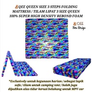 🧸QEE QUEEN SIZE 3 STEPS FOLDING MATTRESS / TILAM LIPAT 3 SIZE QUEEN 100% SUPER HIGH DENSITY REBOND F