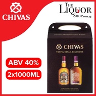 (1L Twin Pack) Chivas Regal - 12 Year Old And The Chivas Brother's Blend Twin Pack 2x1000ml