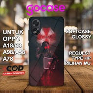 GO Case ( AG 28 ) Softcase Glossy For Oppo A18 A38 A98 A58 A78 A77S A57 A76 A79 5G A15 A15S A12 A95 
