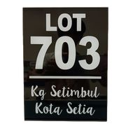 Budget Home Signboard Signage Alamat Nombor Rumah