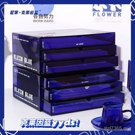 Cosmetic Rack Desktop Student Stationery Transparent Klein File Cabinet x Desk Nijia Blue Drawer Sto