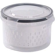 Refrigerator Storage Box For Food Preservation Vegetable And Fruit Organizer Crisper Double Layer Se