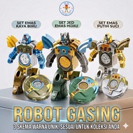 Robot Gasing Transformasi 2-in-1 - Mainan Robot & Fidget Spinner Kanak-kanak, Hadiah Hari Jadi Best 
