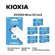 Kioxia (Toshiba) Exceria Micro SD card (R100)-G1 C10 class (32GB & 64GB) U1 for 1K driving video rec