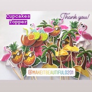 Toppers & Mini Banner Aloha Theme