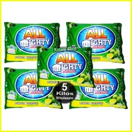 ◵  ▹ ☾ All Mighty Clean  Laundry Powder Detergent - 5 Kilos Wholesale