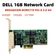 Dell Broadcom BCM5719 Quad Port 1Gbps Ethernet Card KH08P TMGR6 HY7RM FOR DELL POWEREDGE SERVERS