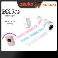 Aiyin D30 Pro Label Paper 15mm X 5.4Meter (1 Roll)