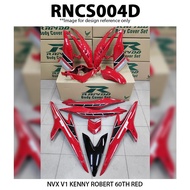 Rapido cover set NVX V1 Kenny Robert Red (sticker tanam)