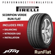 PIRELLI Scorpion Verde Run Flat 235/55R19 255/45R20 255/50R19 285/45R19 RFT Runflat RFT Tyre (FREE INSTALLATION)