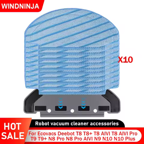 Mop Cloths For Ecovacs Deebot T8 T8+ AIVI T8 AIVI Pro T9 T9+ N8 Pro N8 Pro AIVI N9 N10 N10 Plus Vacu